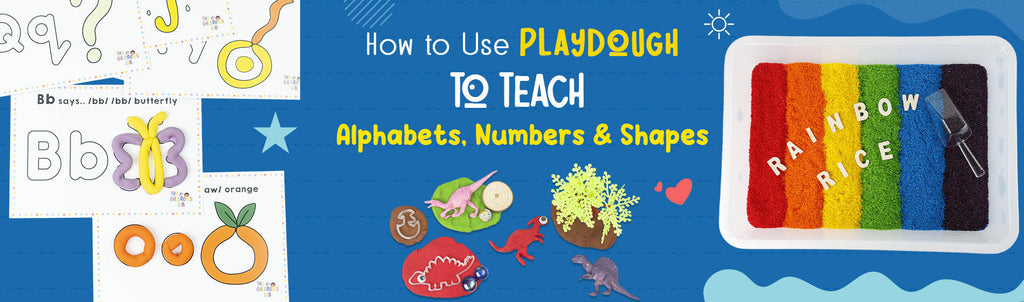 How to Use Playdough to Teach Alphabets, Numbers and Shapes
