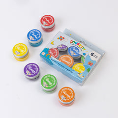 Dough It I TCL I Rainbow Coloured Taste-safe, Non-Toxic Pack of 6 Playdough I Return Gifts for Kids 1 to 3 years, 3 to 6 years I Gifts Under 500