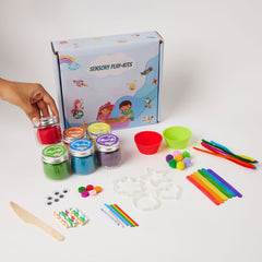 Clay Play dough Activity Kit I TCL I 6 Rainbow Organic, Non Toxic Playdough Activity Kit I Gift for Kids 2 to 4 years, 4 to 6 years I DIY Play