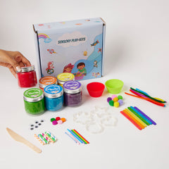 Clay Play dough Activity Kit I TCL I 6 Rainbow Organic, Non Toxic Playdough Activity Kit I Gift for Kids 2 to 4 years, 4 to 6 years I DIY Play