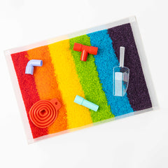 Rainbow Rice Mini Kit | TCL | 6 Packs of Coloured Rice I For Kids 1 to 5 Years I Sensory Rice